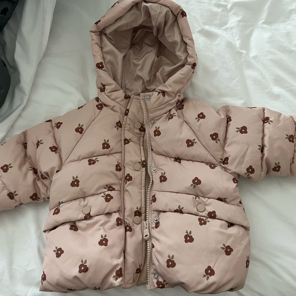 Zara Beige and Brown Floral Jacket